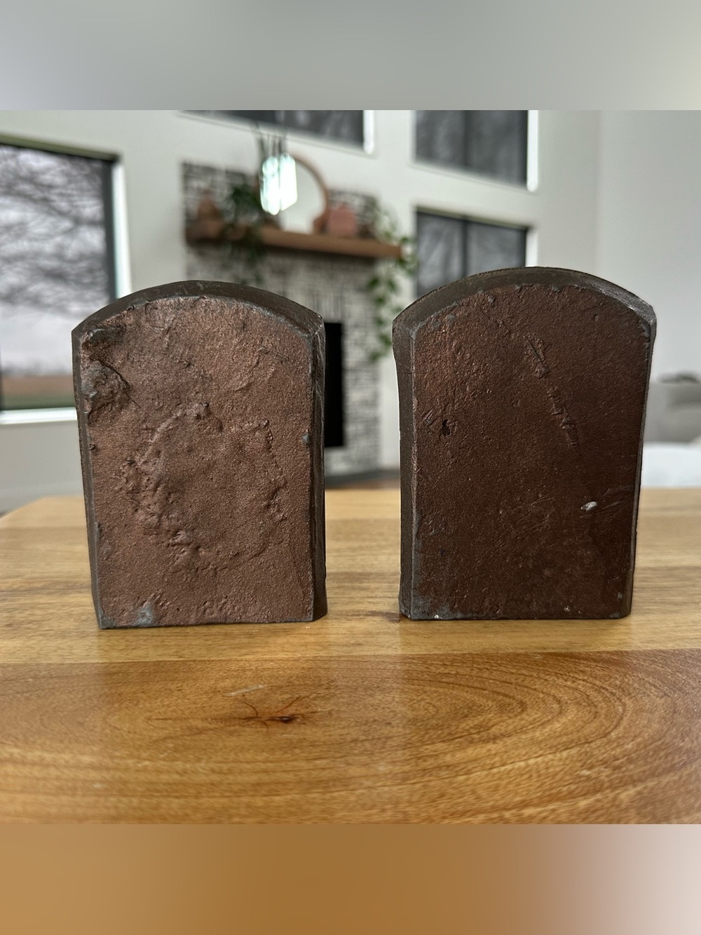 Antique Cast Iron Decorative Wall Plaques - Set of 2 - Picture 4 of 7